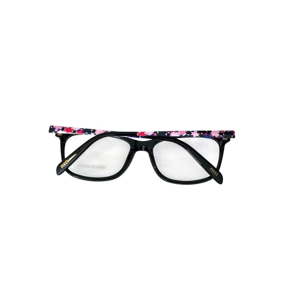 NEW Emilio Pucci EP5068 shiny black Rectangle Eyeglasses - Picture 2 of 7
